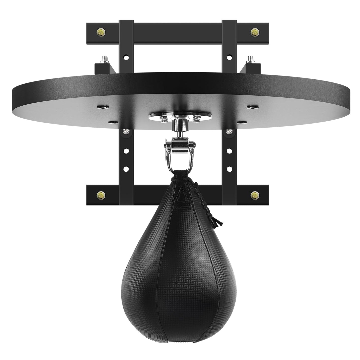 WYGVNR Adjustable Speed Bag Platform Kit with Speed Punching Bag & Professional Speed Bag Swivel for Boxing Training, Exercise, Fitness (Engineered Wood)