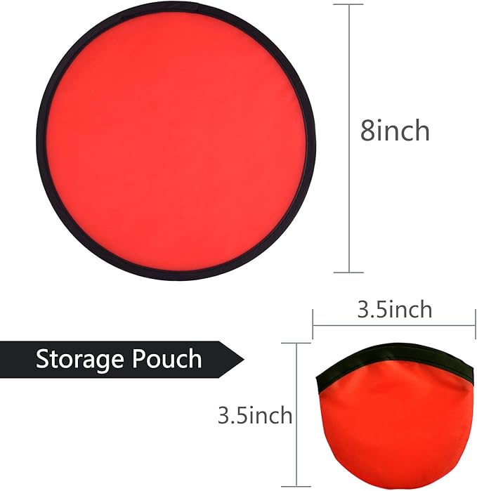 Mototo 72 Pieces Foldable Flying Disc Fans with Bag Folding Pocket Toy Set for Kids Fun Birthday Party Favors Summer Outdoor Activity Game Halloween Christmas