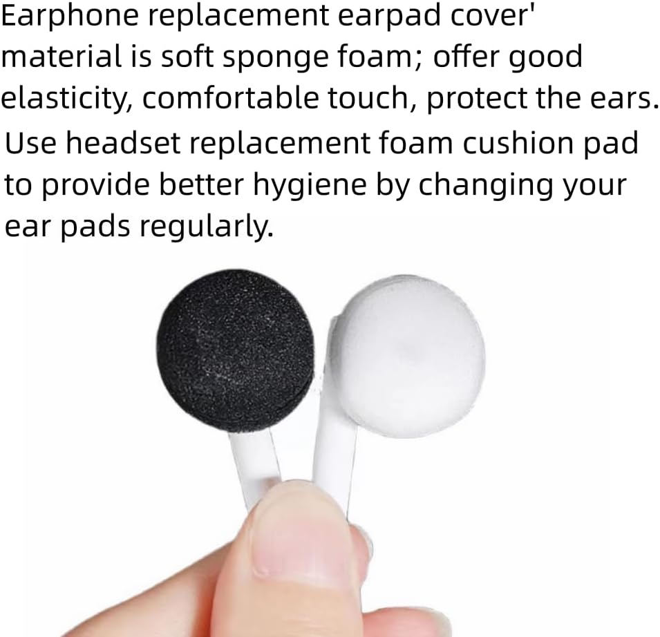 SNHTLS 13mm-18mm 6 Foam Earbud Tips Compatible with Earpiece Headphone Two Way Radio Walkie Talkie Earpiece Foam Ear