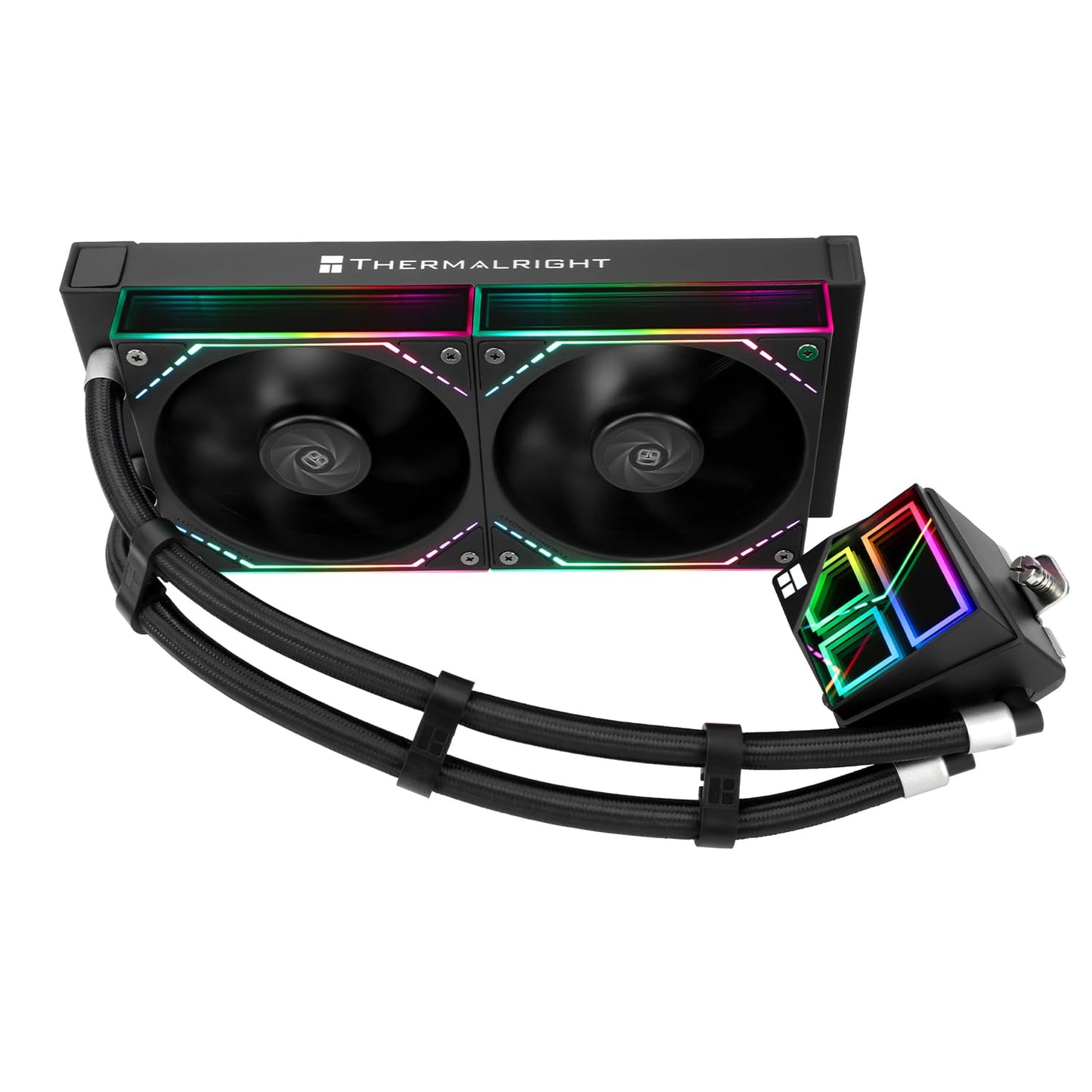Frozen 240 240mm TL-M12*2 LGA1851/1700/1150/1151/1200/2011/AM4/AM5 Thermalright Infinity Black CPU AIO Cooler