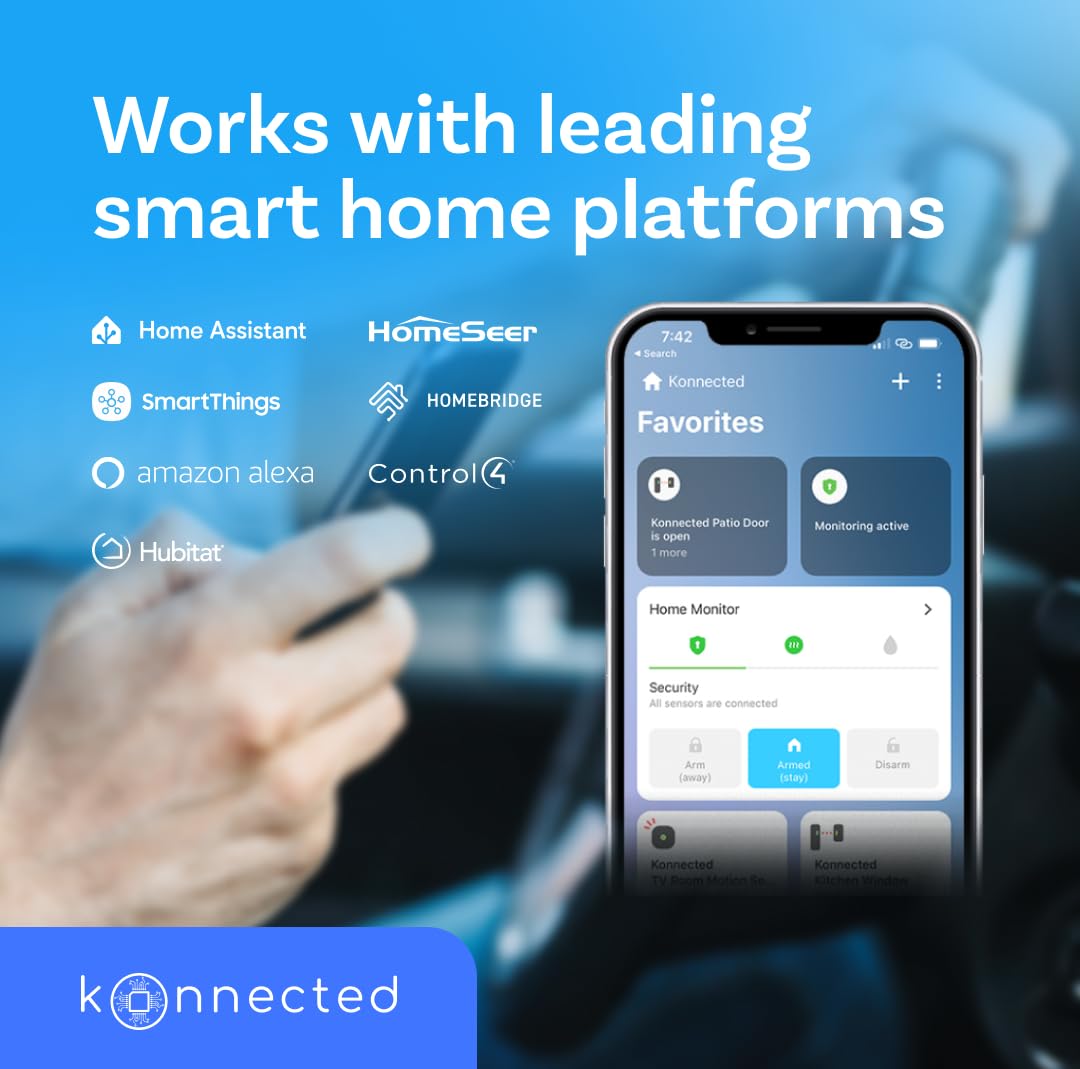 12-Zone Wired Smart Alarm Panel - Konnected Alarm Panel Pro (Board Only) - Make Wired Alarm System Smart - SmartThings, Alexa - No Batteries - No Monthly Subscription - Wi-Fi - Ethernet - PoE