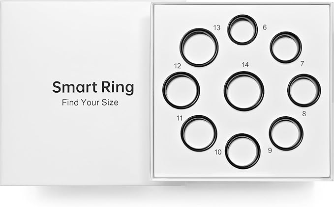 Sizing Kit ??Measure Before You Buy ??Choose from 9 Sizes (6 to 14) ??Find Your Ideal Fit for the Smart Ring ??Only Compatible Smart Ring