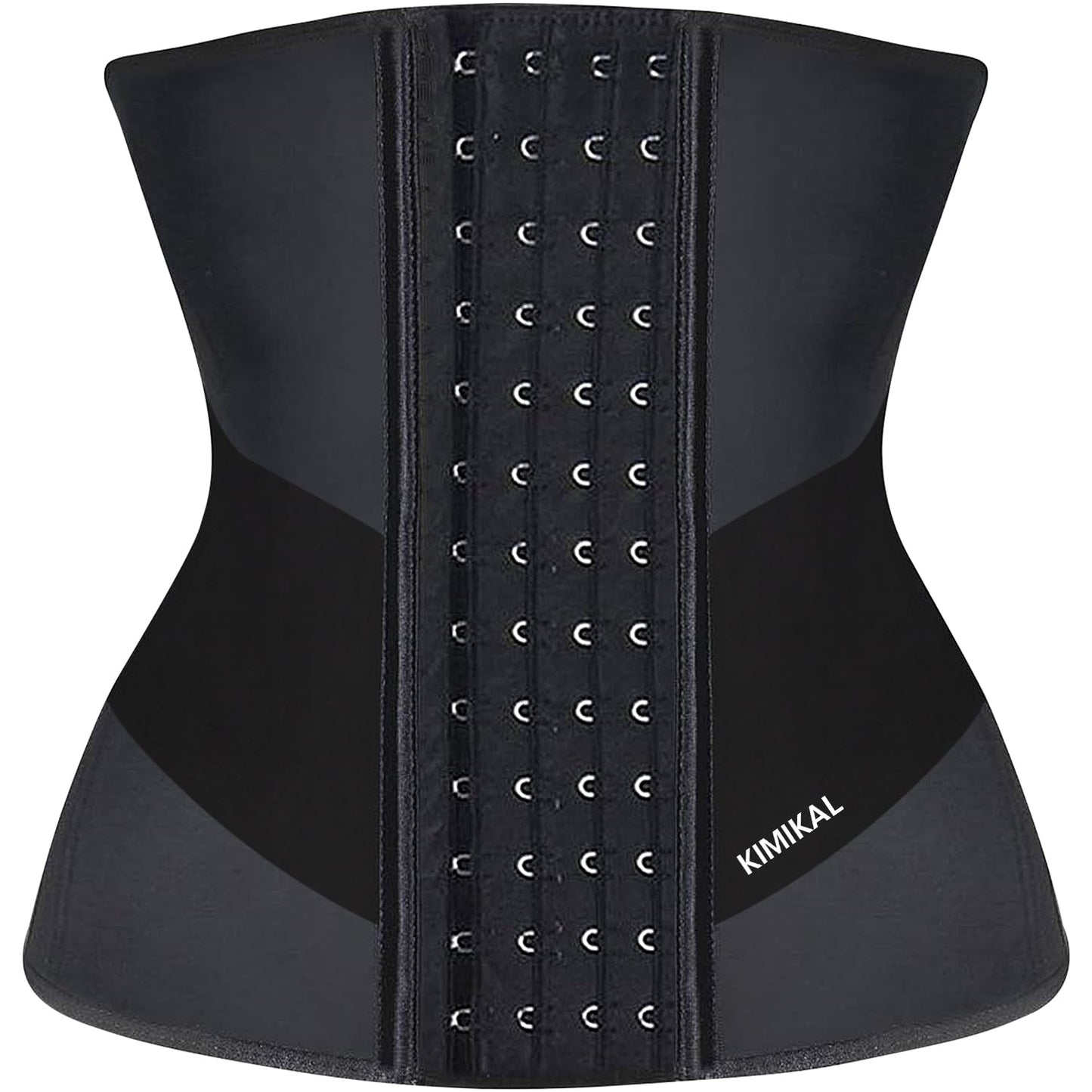 KIMIKAL Women Waist Trainer Corset Belt: Under Clothes Sport Tummy Control Long Torso Shapewear Black