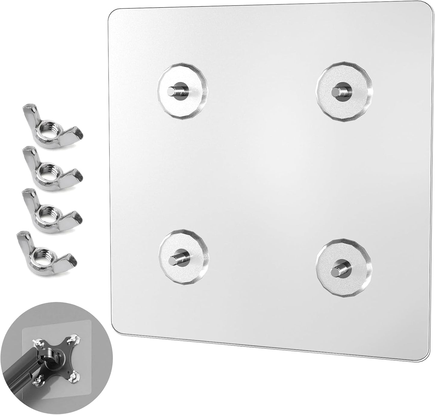 WEARSON 100x100 mm 24,27,32 inch 11-22lbs Non VESA Monitor Mount Adapter - VESA Adaptor Mount for Monitor Without Holes