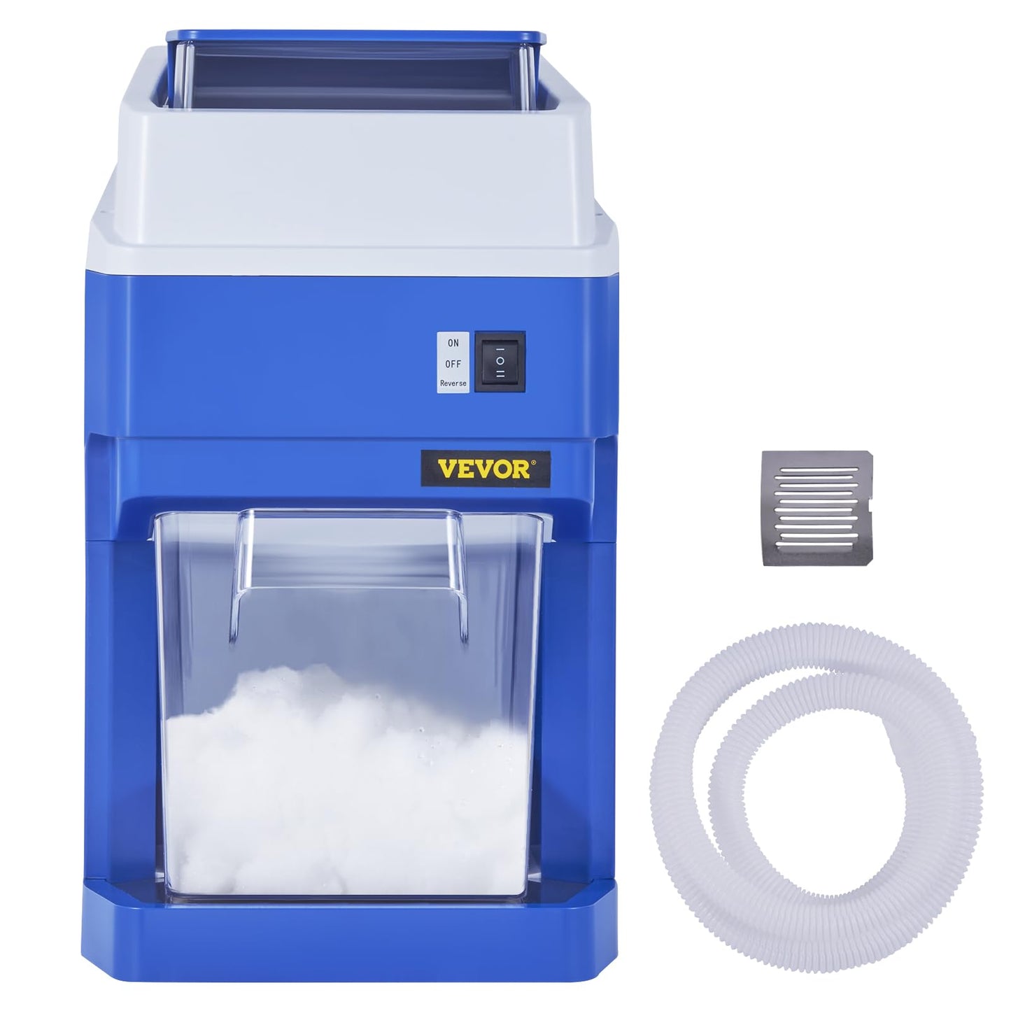 VEVOR Commercial Ice Shaver Crusher, 265lbs Per Hour Electric Snow Cone Maker with 4.4lbs Ice Box, 650W Tabletop Shaved Ice Machine for Parties Events Snack Bar, Home and Commercial Use