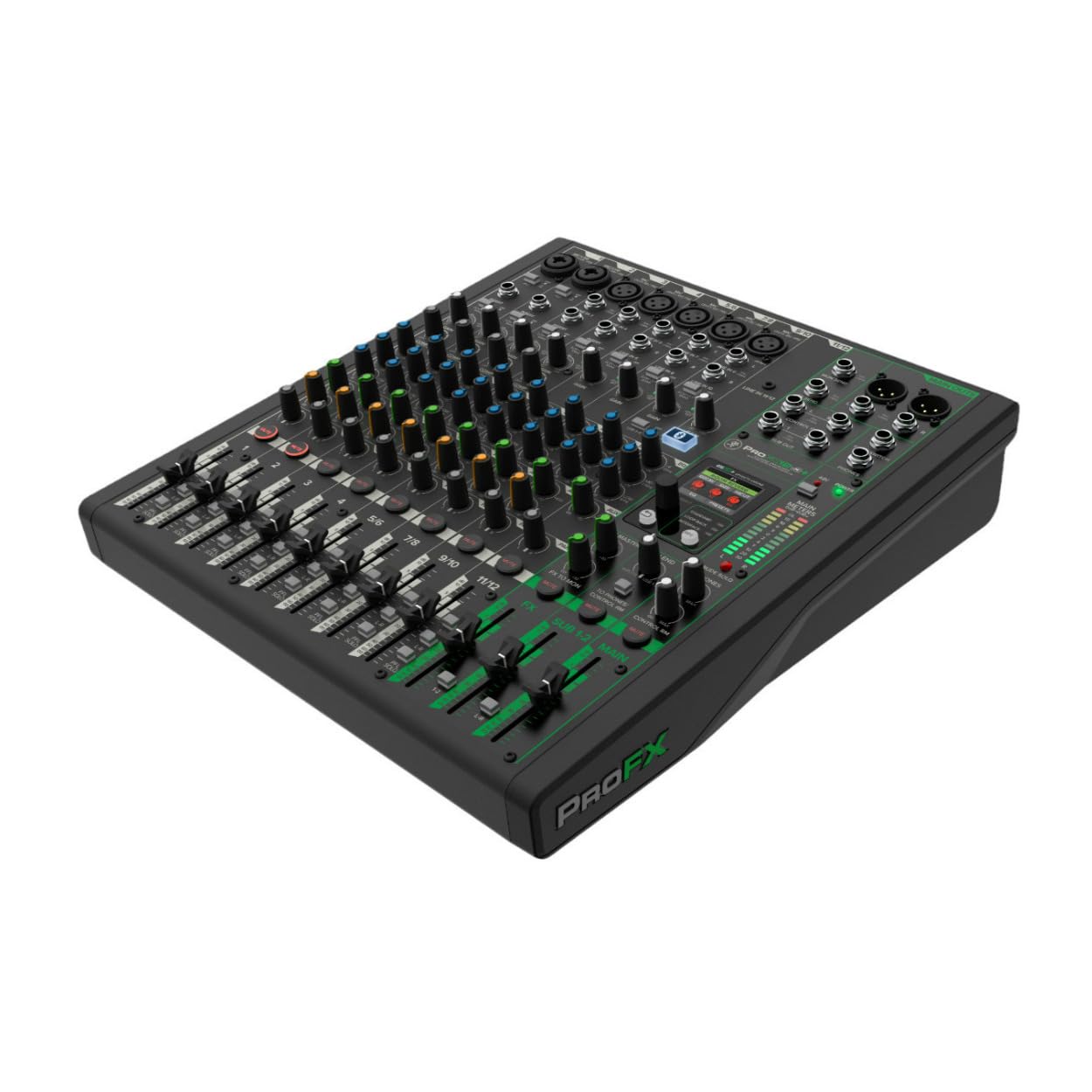 Mackie ProFX12v3+ 12-Channel Professional Analog Mixer with USB, Onyx Mic Preamps, GigFX Effects Engine, and Bluetooth
