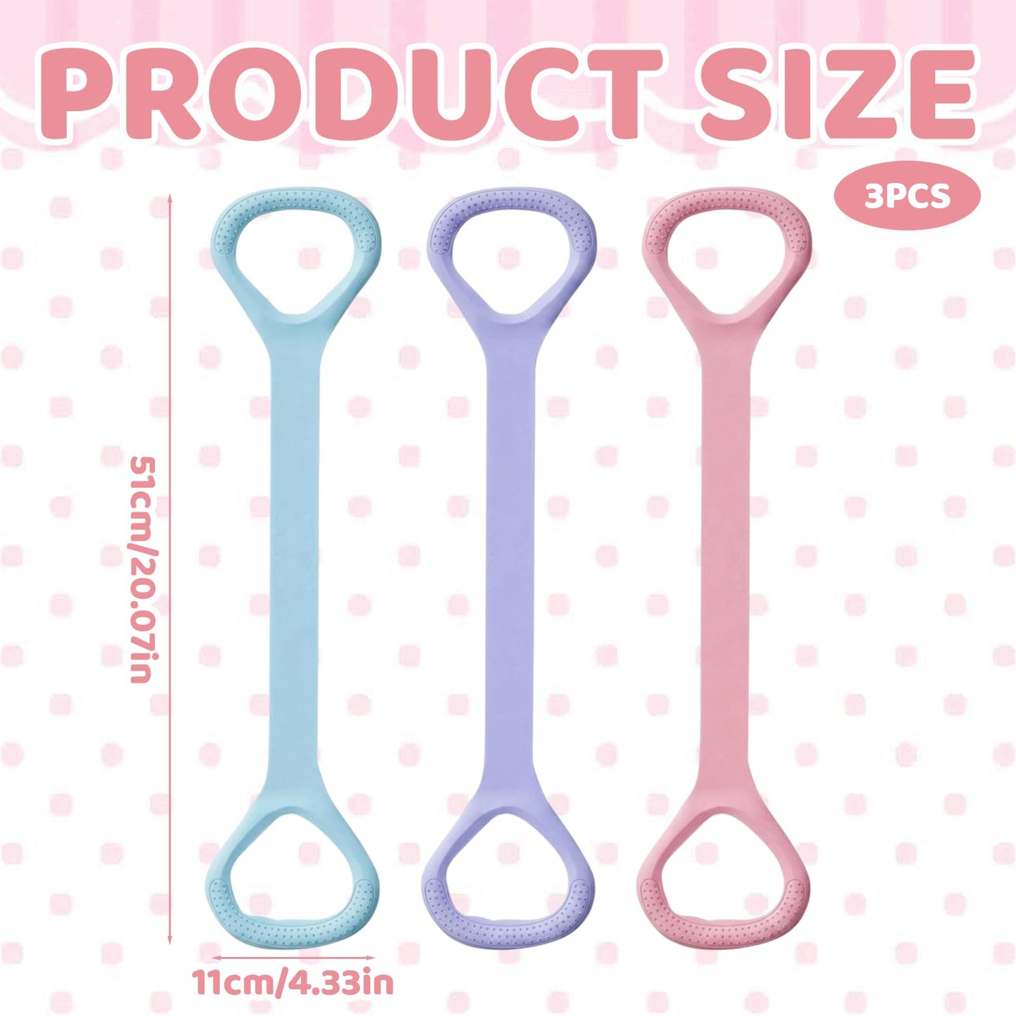 Figure 8 Resistance Band, Arm Resistance Bands with Handles, Keep Resistance Band Figure 8 for Arms Back Shoulders Legs and Glutes Workout, Resistance Bands Figure 8 with Handles for Women