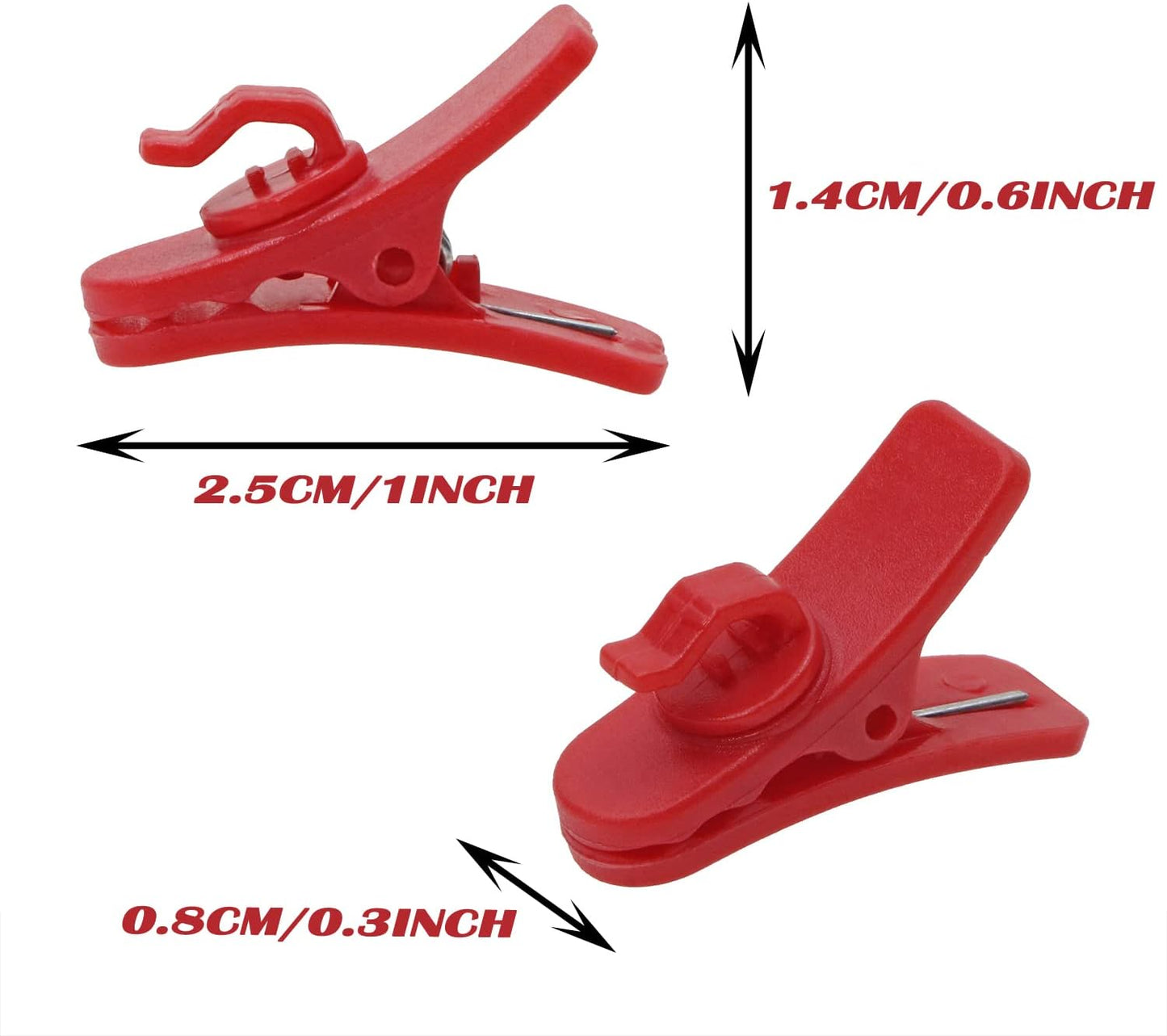 Mini Skater 5Pcs 1in 360 Small Earphone Wire Clip Degree Rotate Headphone Clip Earphone Cable Clothing Clip to Keep