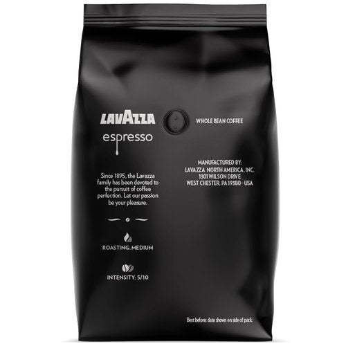 Lavazza Espresso Whole Bean Coffee - Medium Roast 100% Arabica | 2.2 lb Bag (Pack of 2)