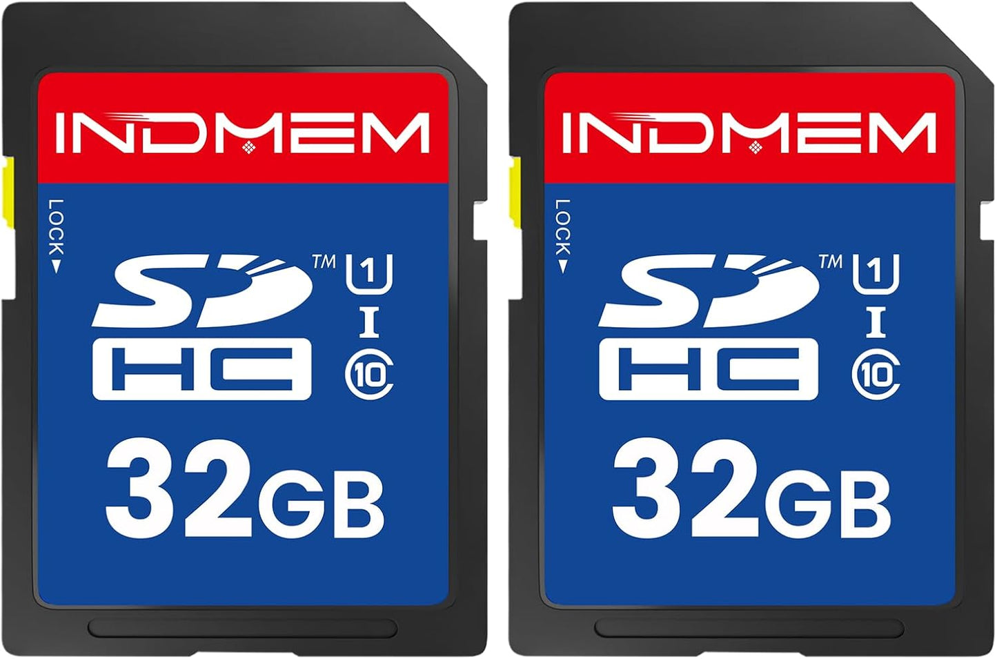 elecacc 32GB 2 Pack U1 10 32GB(2pc) SD Card, SDHC Memory Cards UHS-I Class High-Speed Full HD Video, Secure Digital