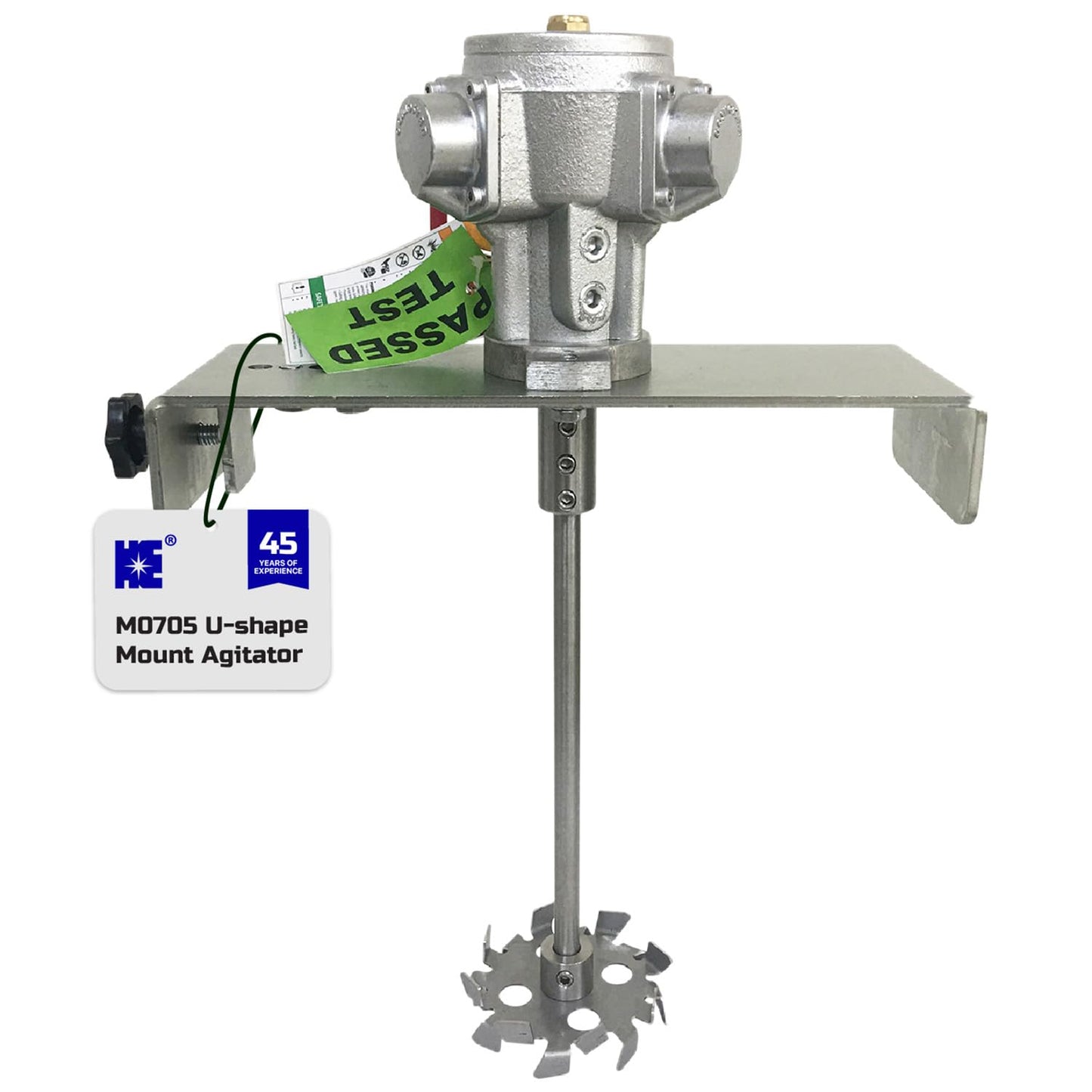 COSMOSTAR 1/8HP 5 Gallon Pneumatic Agitator Pail Drum Bucket Paint Mixer| Pneumatic Bracket Mixer, Paint Stirring Machine Bracket Air Agitator Paint Mix Tool, Tank Barrel Air Mixer