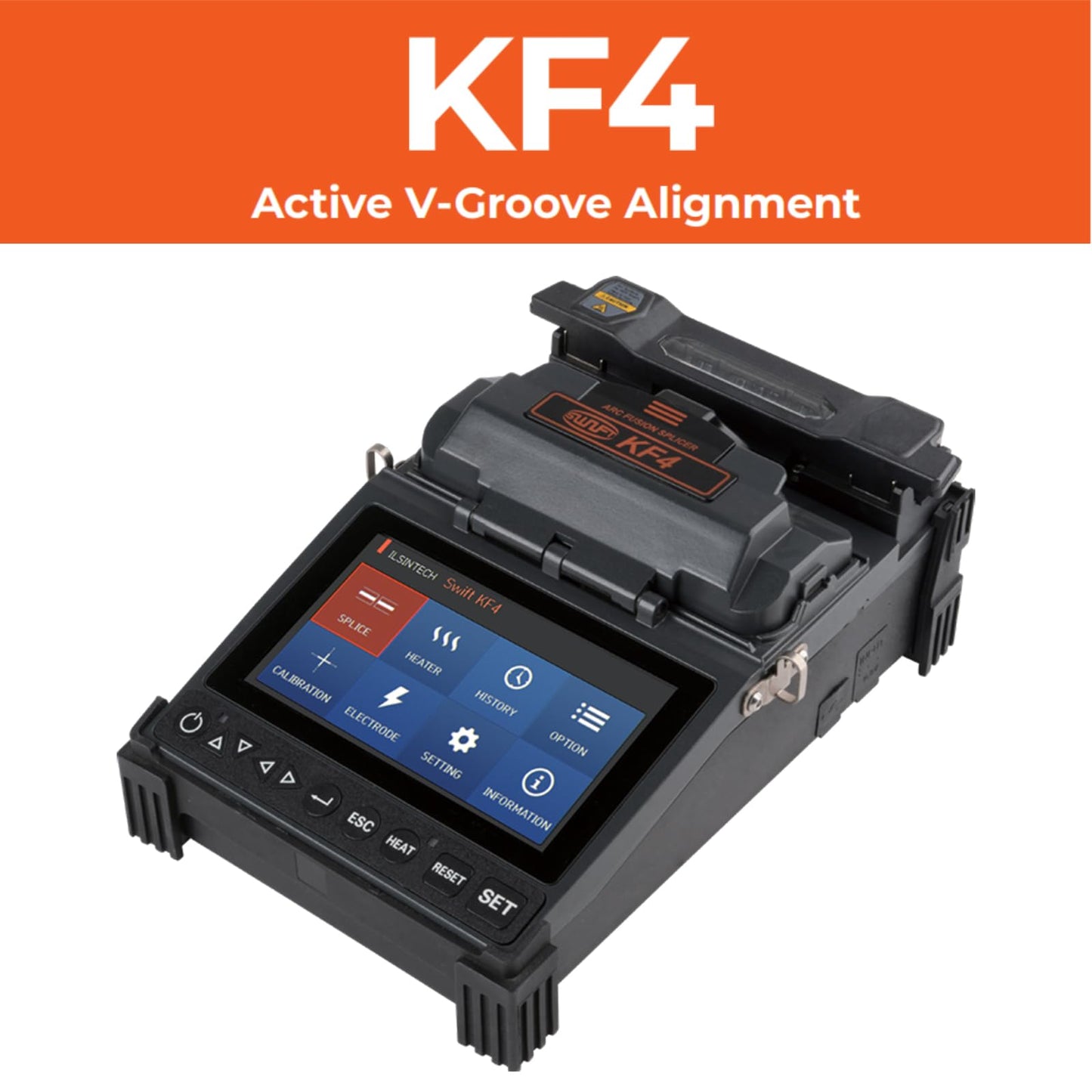 KF4 Optical Fusion Splicer Original from Korea Clad to Clad Splicing Machine