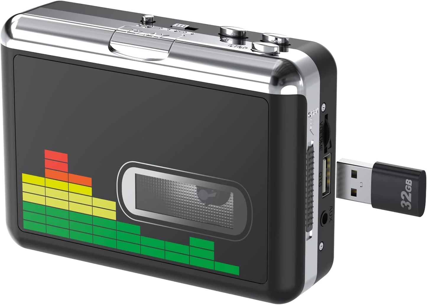 Cassette MP3 Cassette Mersoco USB Player Tape to Converter, Portable Tape Player to Digital Converter with Earphones