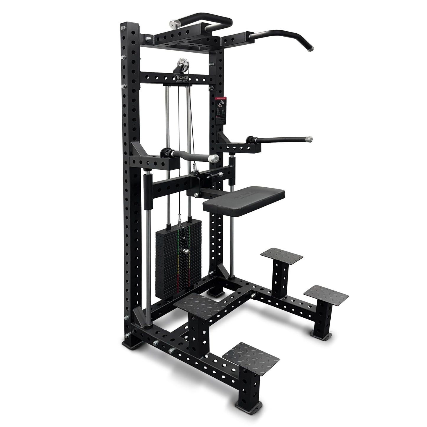 Commercial Dip & Chin Assist Machine with 220LBS Counterweight, Pull Up Assist Station Upper Body Workout Equipment with Adjustable Handles, Multi-Grip Chin Up Bar for Home Gym or Rehabilitation