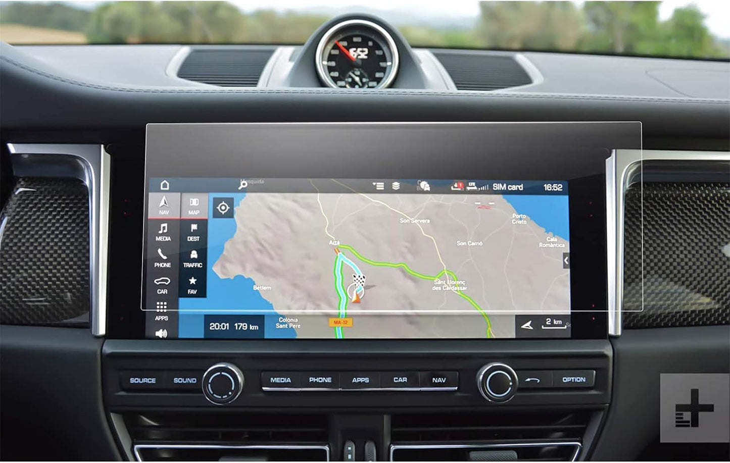 2019-2024 2025 10.9-Inch LFOTPP Compatible with Macan Screen Protector Porsche Macan [Base/T/S/GTS] Glass Infotainment