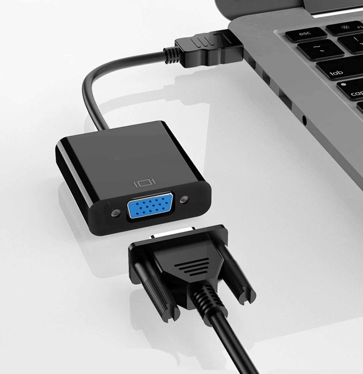 YIKUER HDMI to VGA, Gold-Plated HDMI to VGA Adapter, Male to Female for Computer, Desktop, Laptop, PC, Monitor