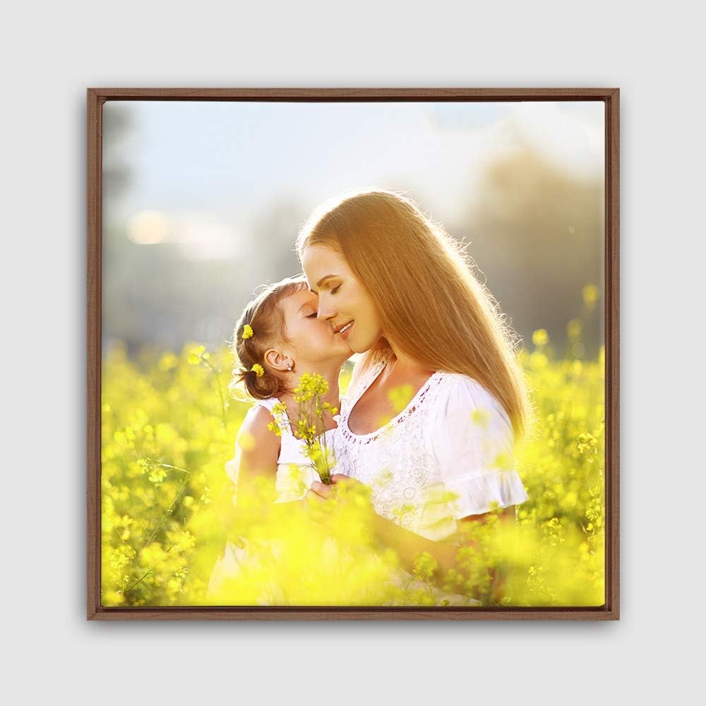 Wall26 Framed Canvas Wall Art - Custom Prints for Living Room & Bedroom | Ready to Hang - 24"x24" Natural Frame