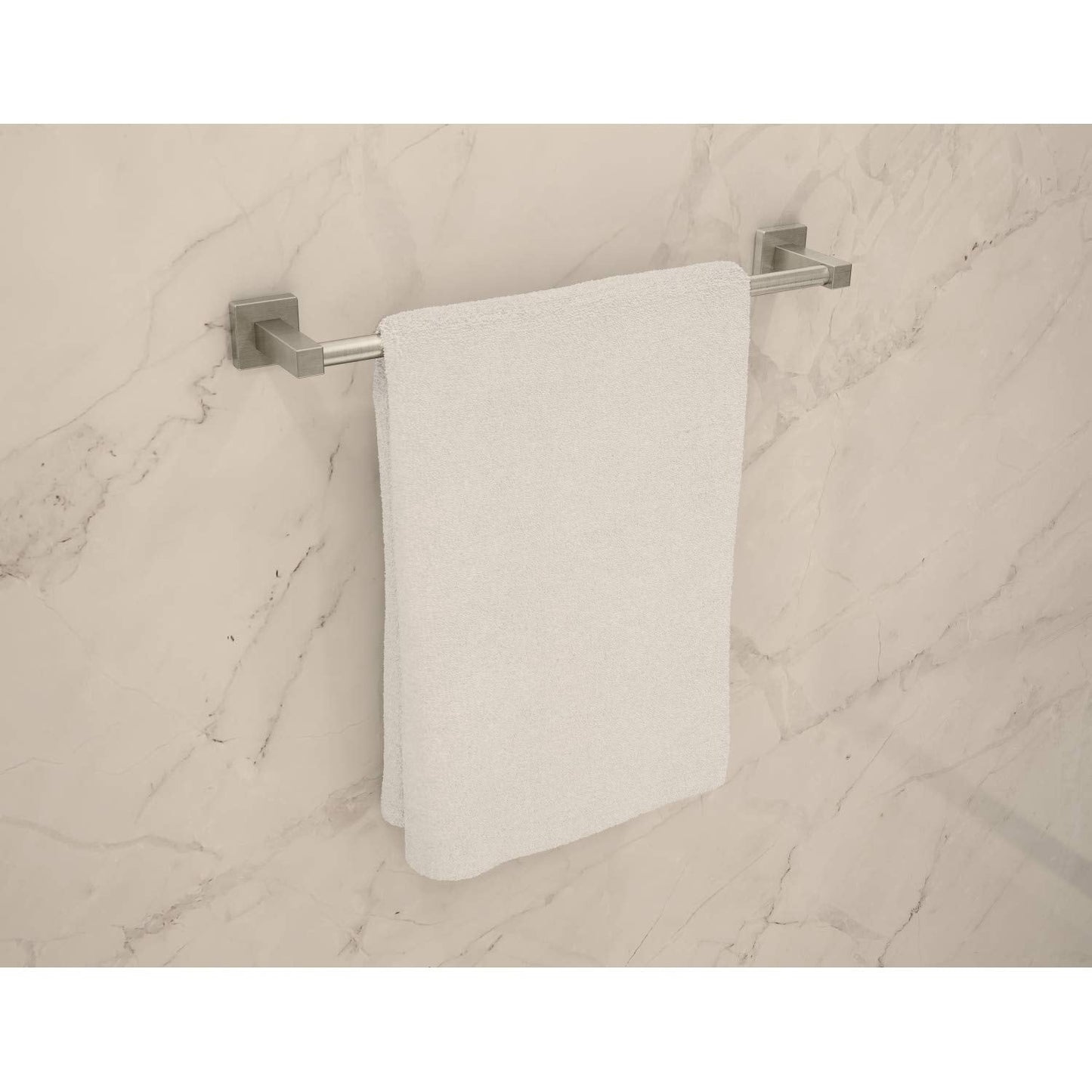 Symmons 36AC4BUNDLESTN Duro 4-Piece Wall-Mounted Bathroom Hardware Set in Satin Nickel