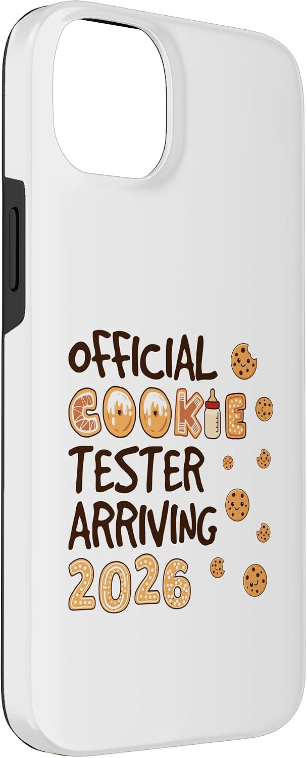 BadyA's 2026 14 Official Cookie Tester Christmas Pregnancy Announcement Case for iPhone Plus