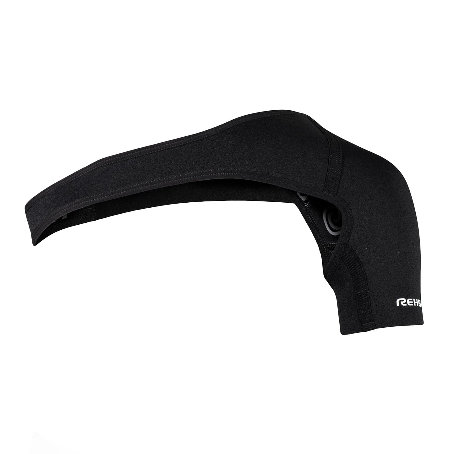 Rehband Shoulder Brace for Men & Women, Adjustable Neoprene Shoulder Support for Sports & Everyday Use, Shoulder Bandage for Left & Right, Colour:Black, Size:Medium, Side:Left