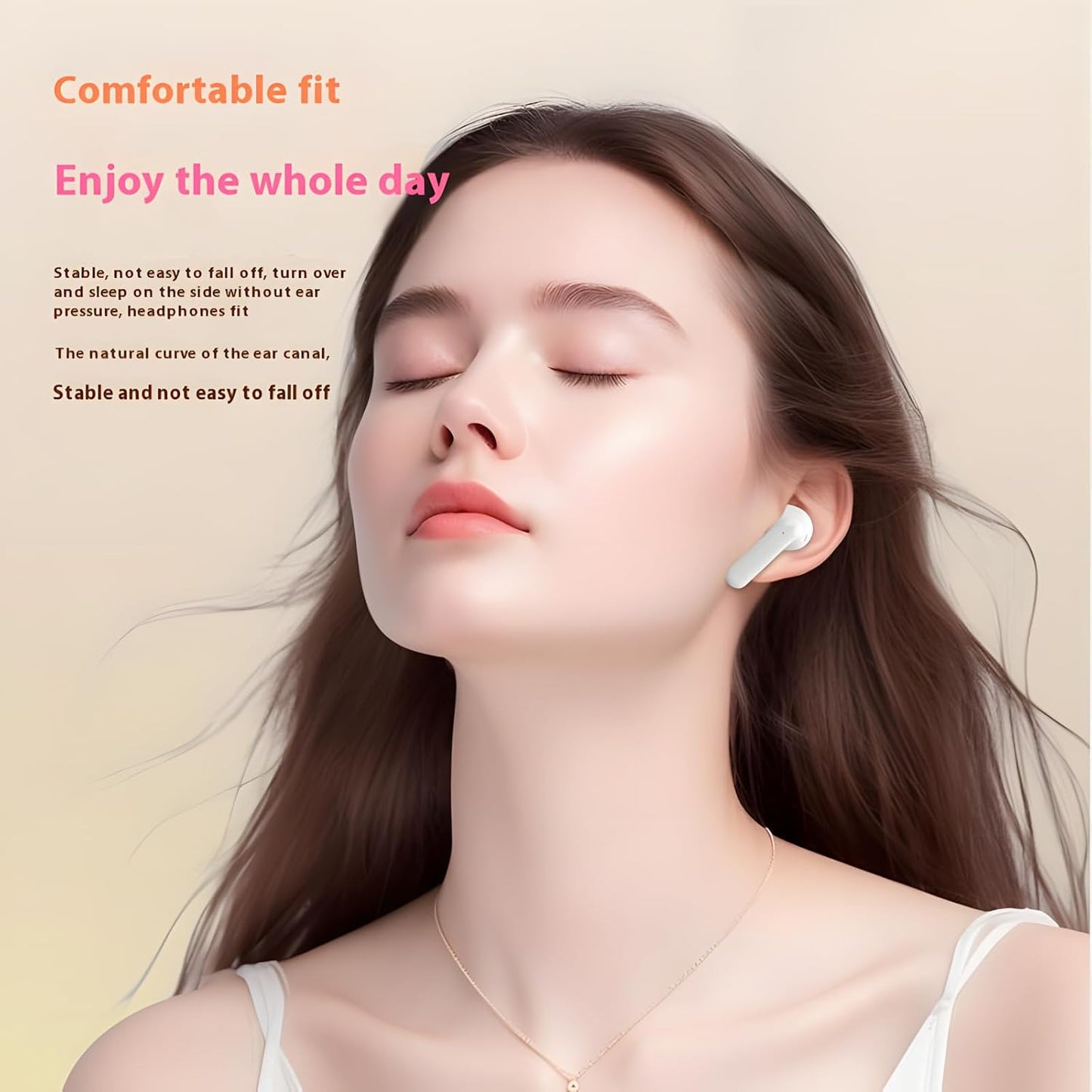 2025 5.3 20 IP7 Wireless Earbuds, Bluetooth Headphones HiFi Stereo Headphone with Hours of Playback Life in-Ear