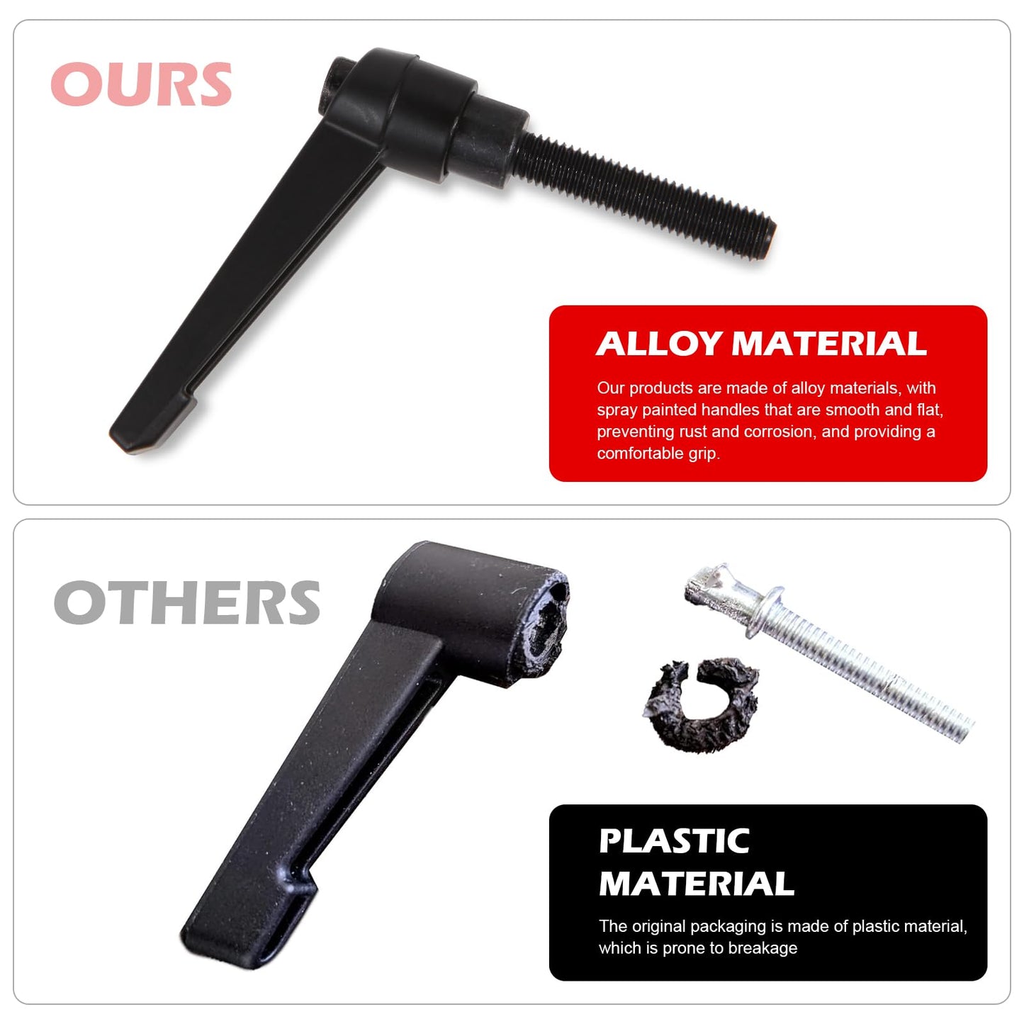 Exercise Bike Horizontal Seat bar Adjustment Lever Replacement parts for peloton Spin Bike Adjuster Handle, Alloy Adjustable Handle Accessories (black 1)