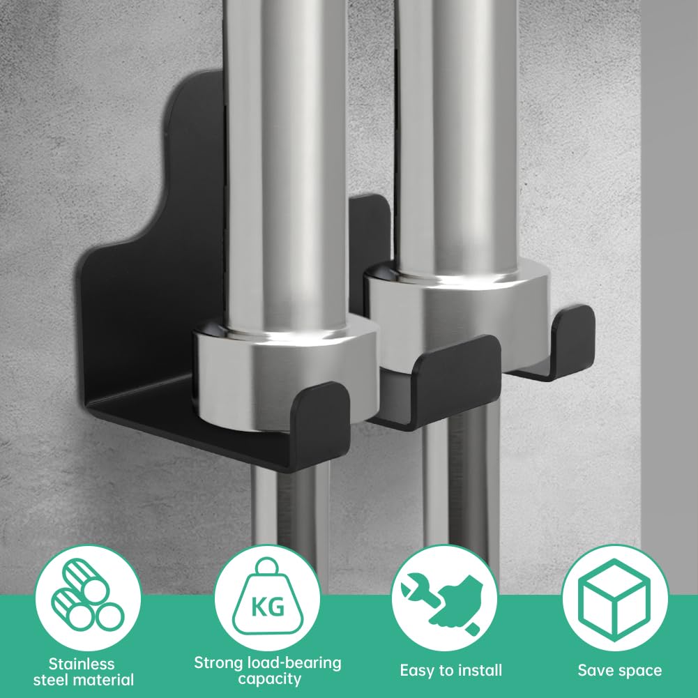 Barbell Wall Holder, Garage Gym Bar Wall Rack, Vertical Barbell Mount Rack, Space Saving Commercial or Home Gym Accessory,Holds Under 30mm Bar Size