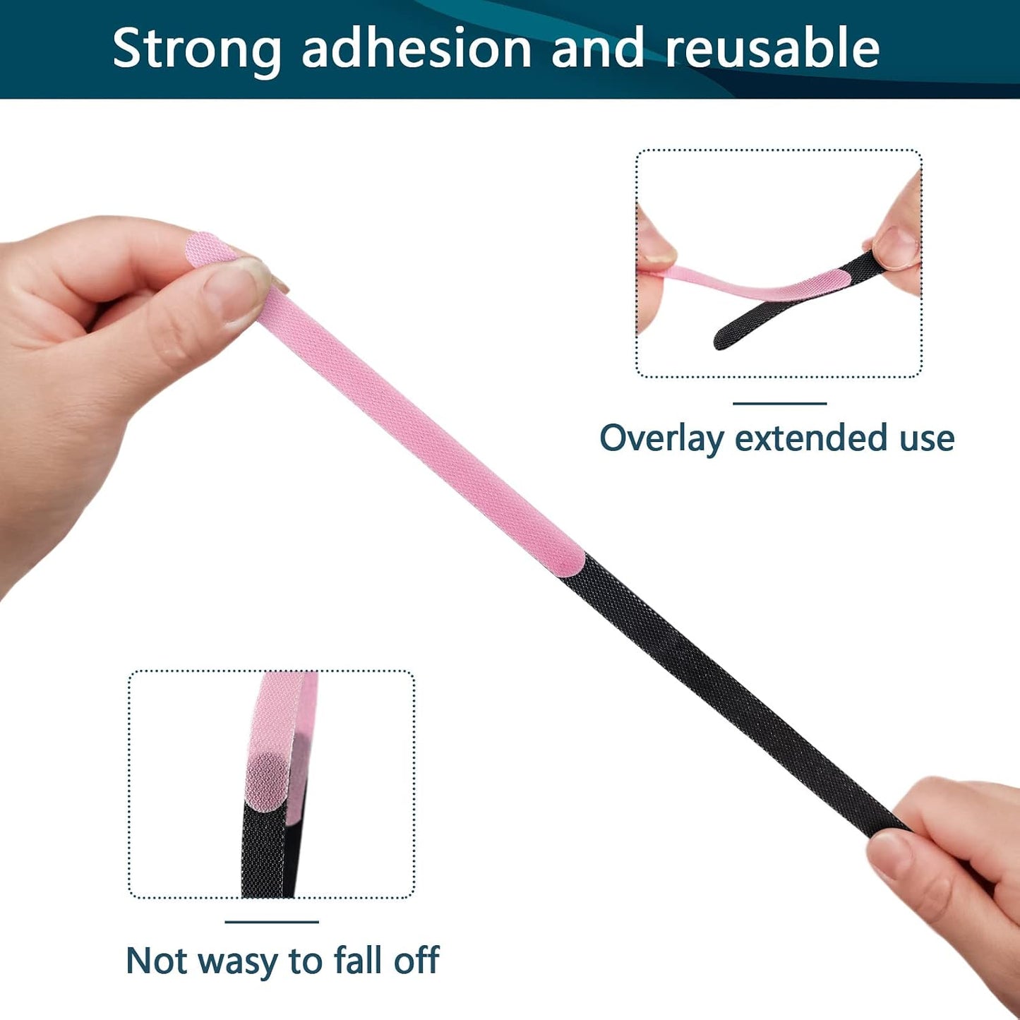 50PCS 6 Inch 6-Inch Adjustable Cord Organizer Ties, Fastening Cable Ties,Microfiber Cloth Used for Computer Link Cable