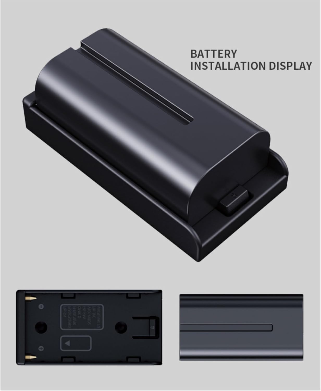 TONHOKJ 7.2V-8.4V (5.5/2.1mm) 1/4" NP-F970 F960 F770 F570 F550, NP-F Battery Adapter Plate with DC Output, Screw Mount