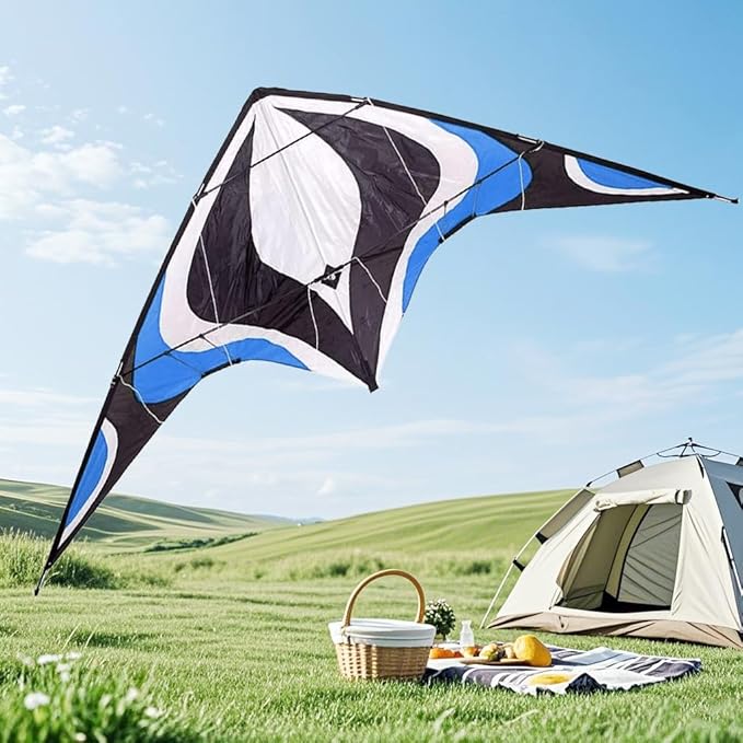 Babyeden Large Dual Line Stunt Kite, 84 Inch Wide Entry-Level Sport Kite for Adults and Teenagers