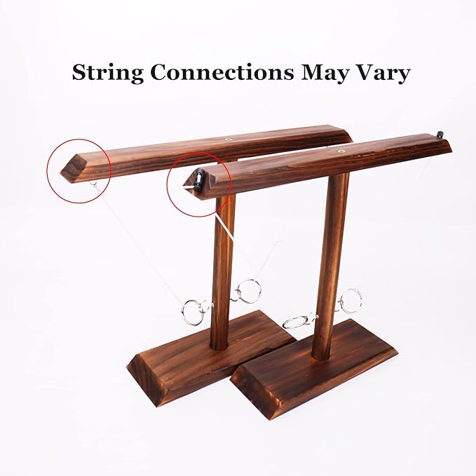 DreamToyz Ring Toss Games for Adults, Yard Games, Patio Decor, Outdoor Indoor Games, Wooden Hook and Ring Game for Bars, Home, Party, 15.7" X 13" Large Size