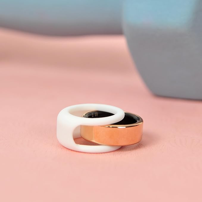 Rinfit Smart Ring Protector - Silicone Ring Enhancer for Active Lifestyle and Gym - StyleFit U.S. Design Patent - White, Size 6