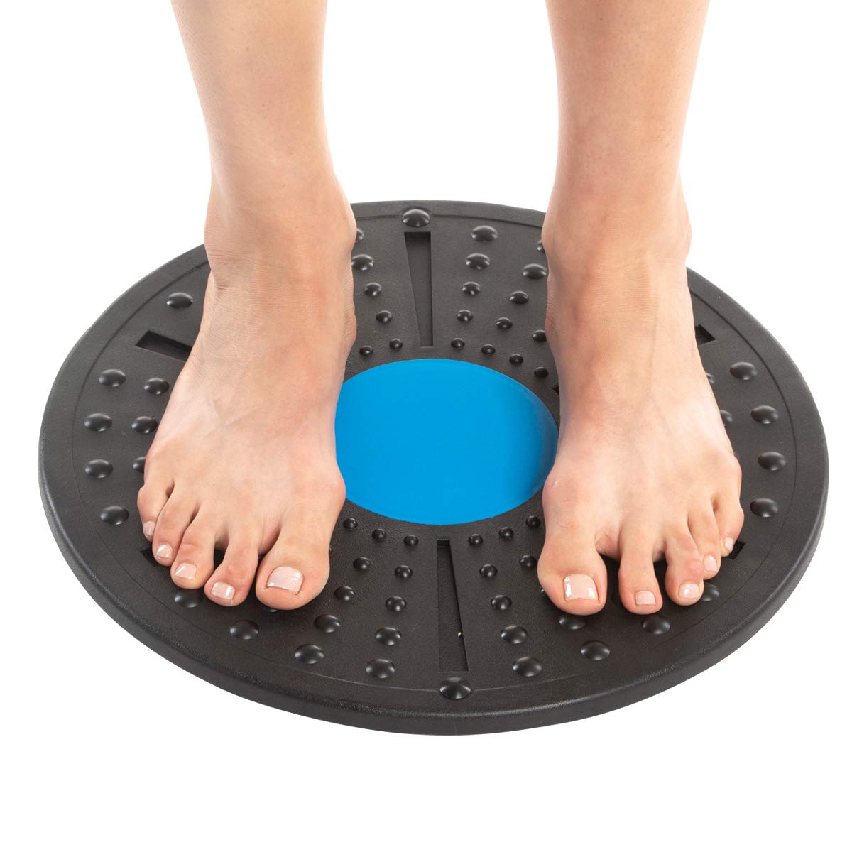 Daiwa Felicity Balance Board Disc Wobble Board – Physical Therapy Stability Trainer, Lightweight Core Balance Disc (1 lb) Supports Up to 300 lbs, Non-Slip Round Balance Board for Core Workout, Rehab, Standing Desk Fitness