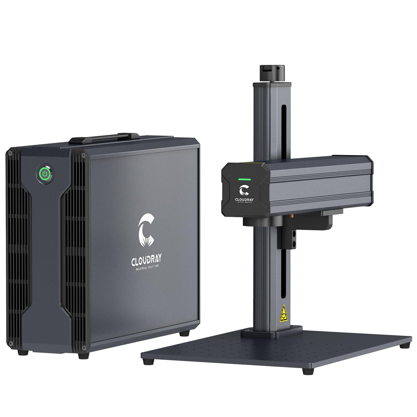 Cloudray 60W JPT MOPA Fiber Laser Engraver, Color Marking, Metal Engraving with 2 F-Theta Lenses, 110x110mm, Laser Engraving Machine, 60,000mW, Class 2, Model CLM60F
