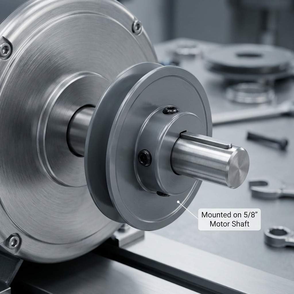 QWORK Single Groove Web Sheaves, 3"OD 5/8"Bore V-Belt Sheave, A Belt Section, for V-Belt,AK30-5/8