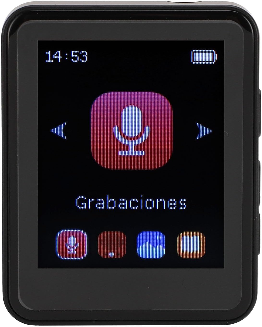 MP3 Bluetooth5.0, 1.8 inch 128GB (32G) Player with Portable Music Player with Back Clip, Built in Speaker, FM Radio