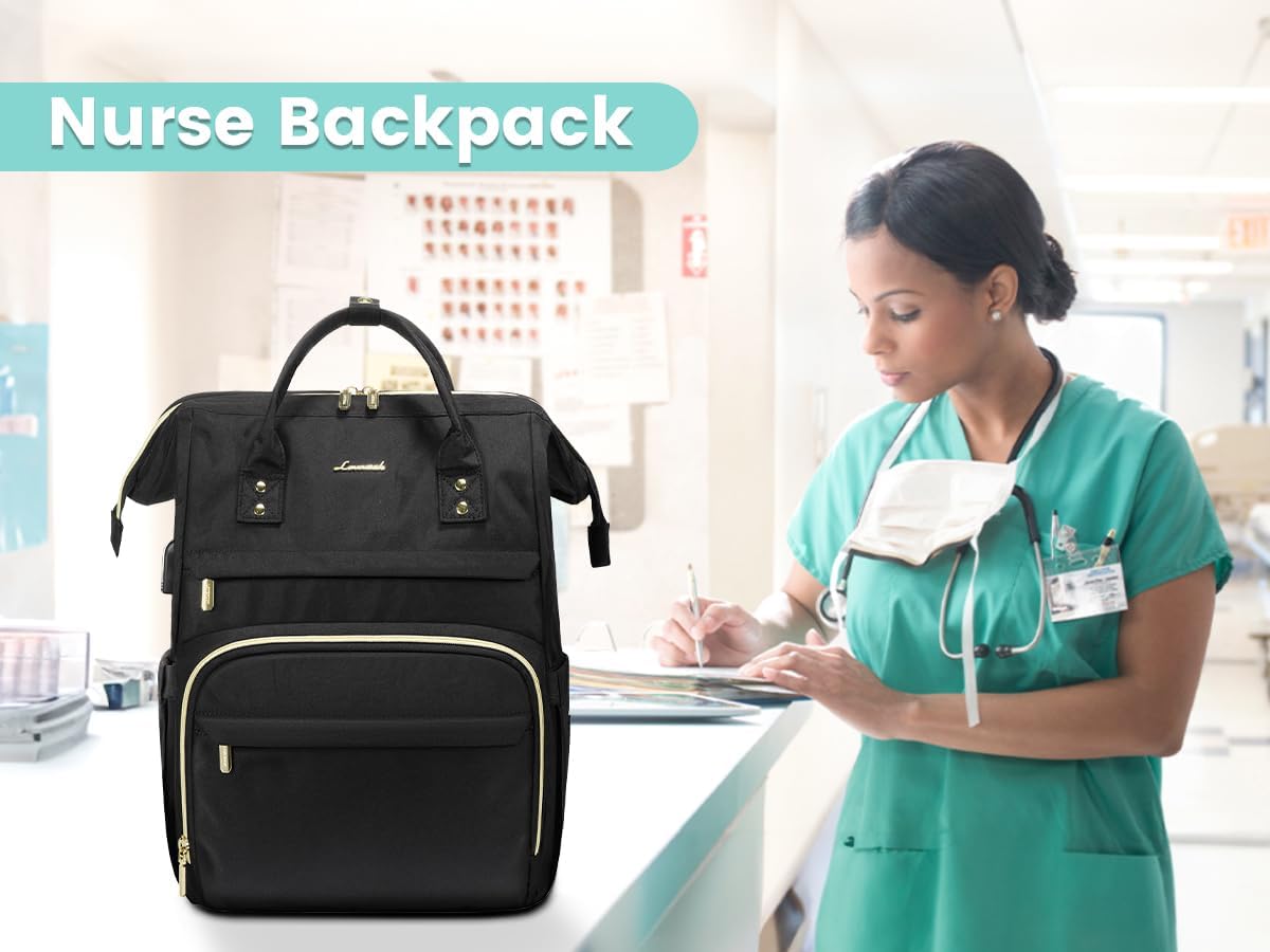 Backpack 15.6 Inch Backpack Backpack Pack LOVEVOOK Laptop Women, Work Woman for Teacher Nurse Bags, Computer College