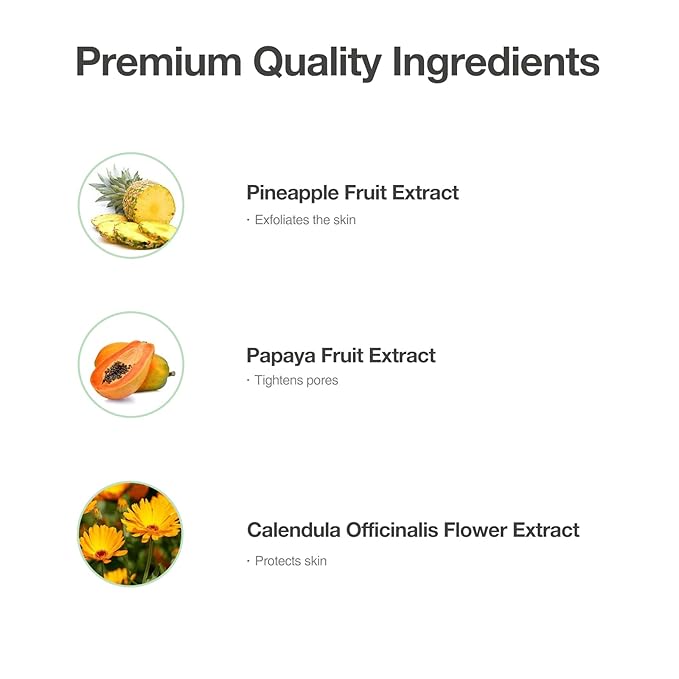 Daily Botanicals Enzyme Peel ??Gentle Exfoliating Gommage with Pineapple & Papaya Extracts, Natural Enzyme Peel for Refines Pores & Smooths Texture 2.53 fl.oz (75ml)