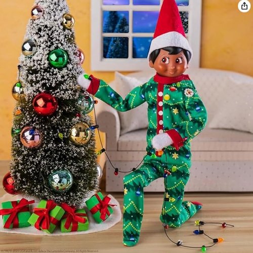 Elf On The Shelf Blue Eyed Boy Scout Elf - Claus Couture Good Night, Sleep Tight Outfit