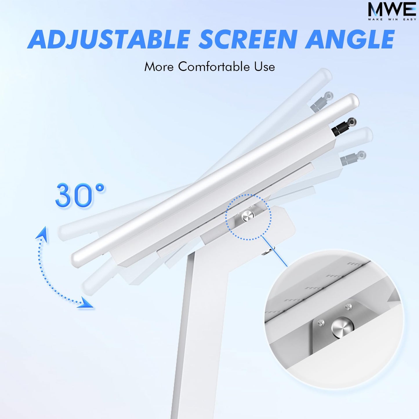 MWE 43 Inch Touch-screen Self Service Kiosk, Floor Standing Digital Signage Display, FHD Information Kiosk, 2 Speakers, Interactive Display for Mall Navigation/Self-Ordering/Advertising/Retail Store