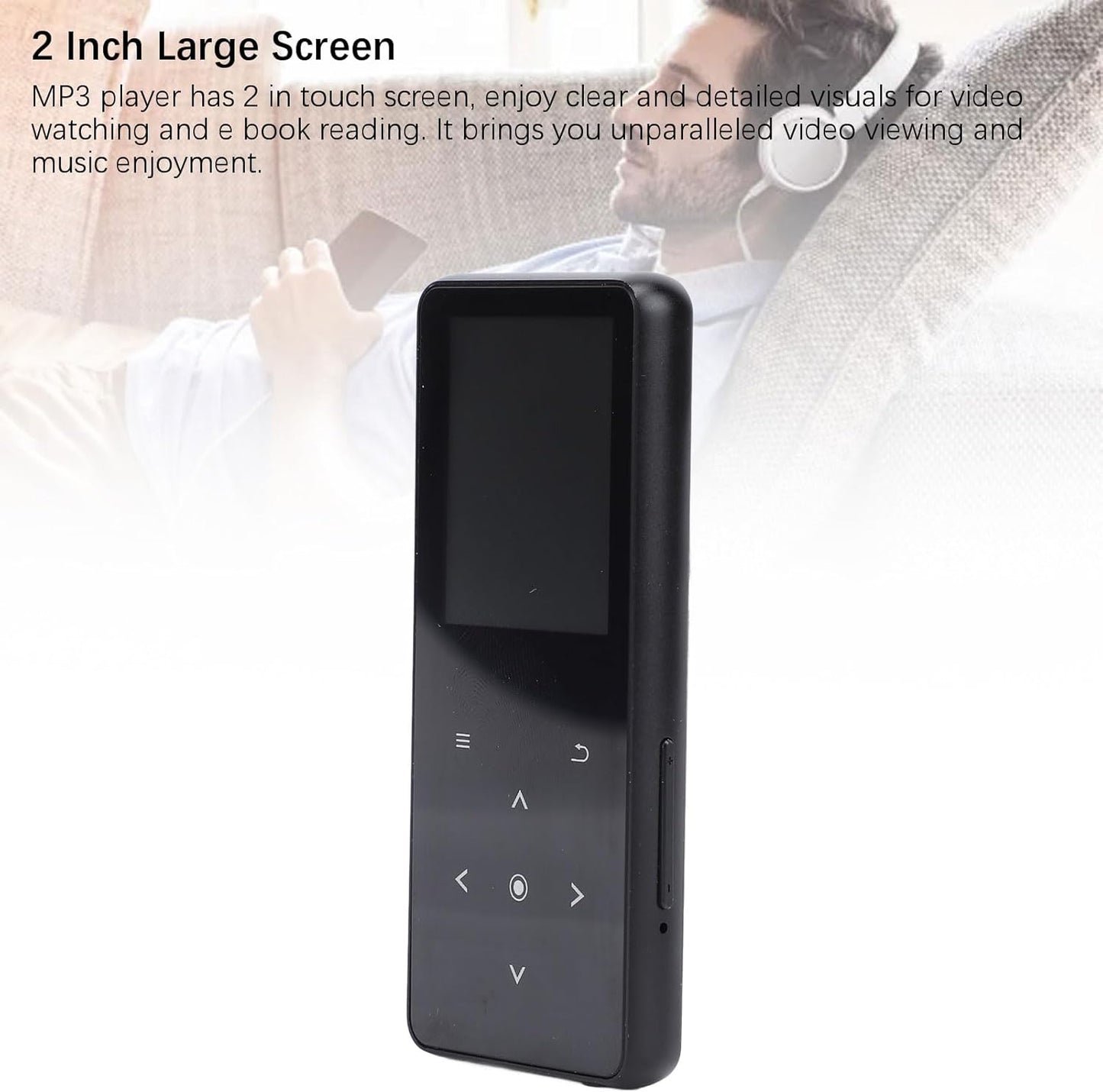 VBESTLIFE MP3 MP4 2 Inch 32GB Player, Touch Screen, Music Player with Bluetooth, Recording, E Book, Translation