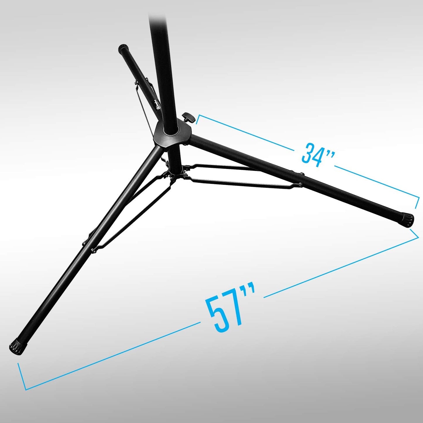 AxcessAbles Heavy-Duty DJ Stands with Carry Bag | 175LB Load Capacity | Crank Up Light & Speaker Stands | Stage Lighting Tripods (2 Pack)