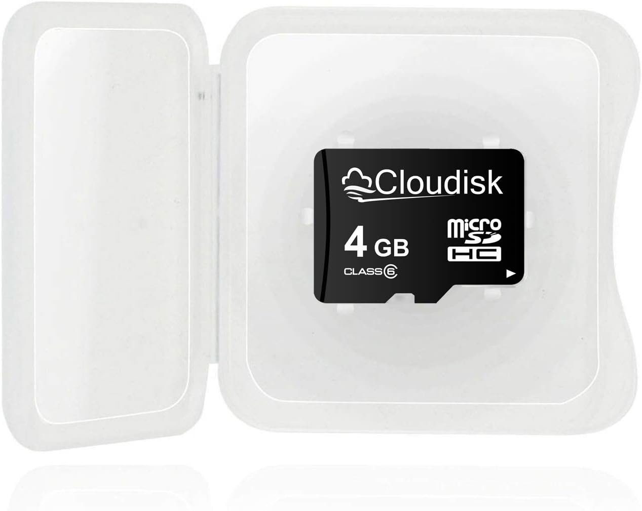 Cloudisk Pack 10 4GB C6 (4GB) of Micro SD Card Flash Memory Card Micro SDHC with SD Adapter, Card Reader