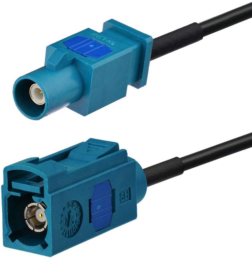 BINGFU 1m 3 4G Fakra Z Female to Male Vehicle Antenna Extension Cable feet for Car Stereo Android Head Unit GPS
