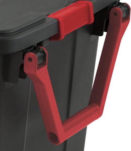 Heavy-Duty Plastic Storage Bins by [Brand Name] - 40 Gallon Capacity, Stackable with Durable Lids & Secure Latching Buckles | 2 Pack for Garage Organization