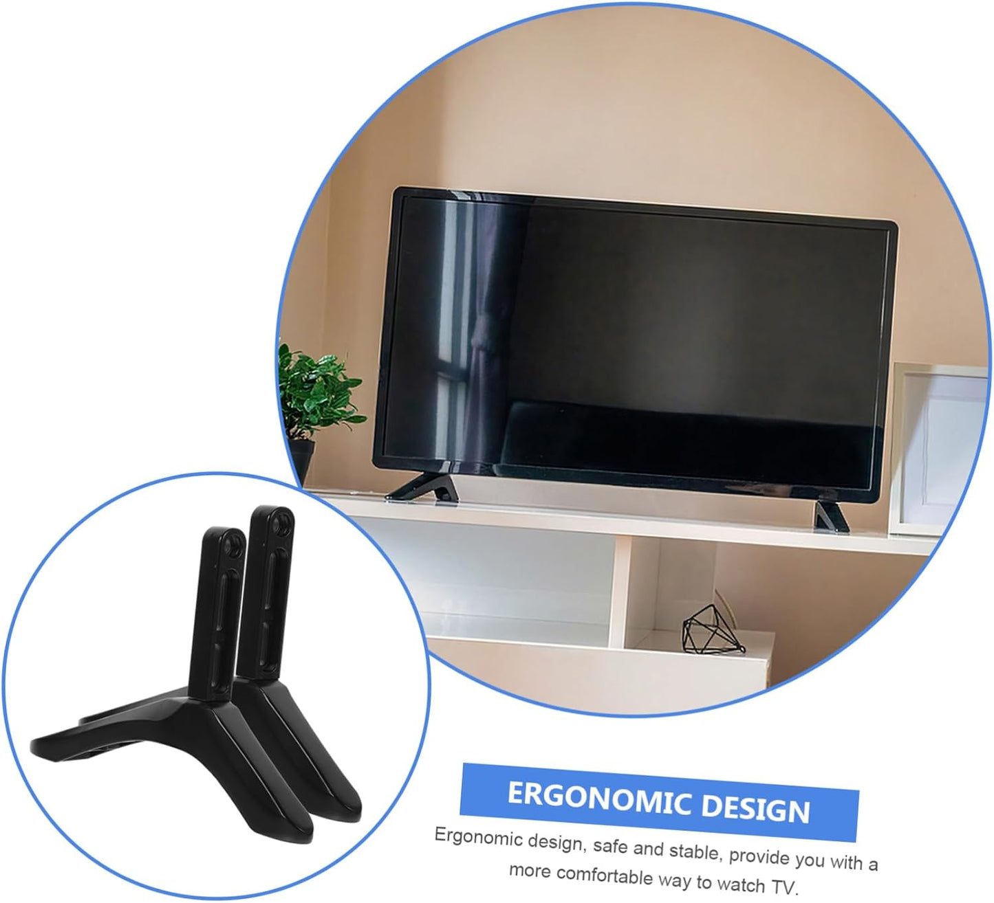Veemoon Versatile TV Stand Base for Home and Office Use