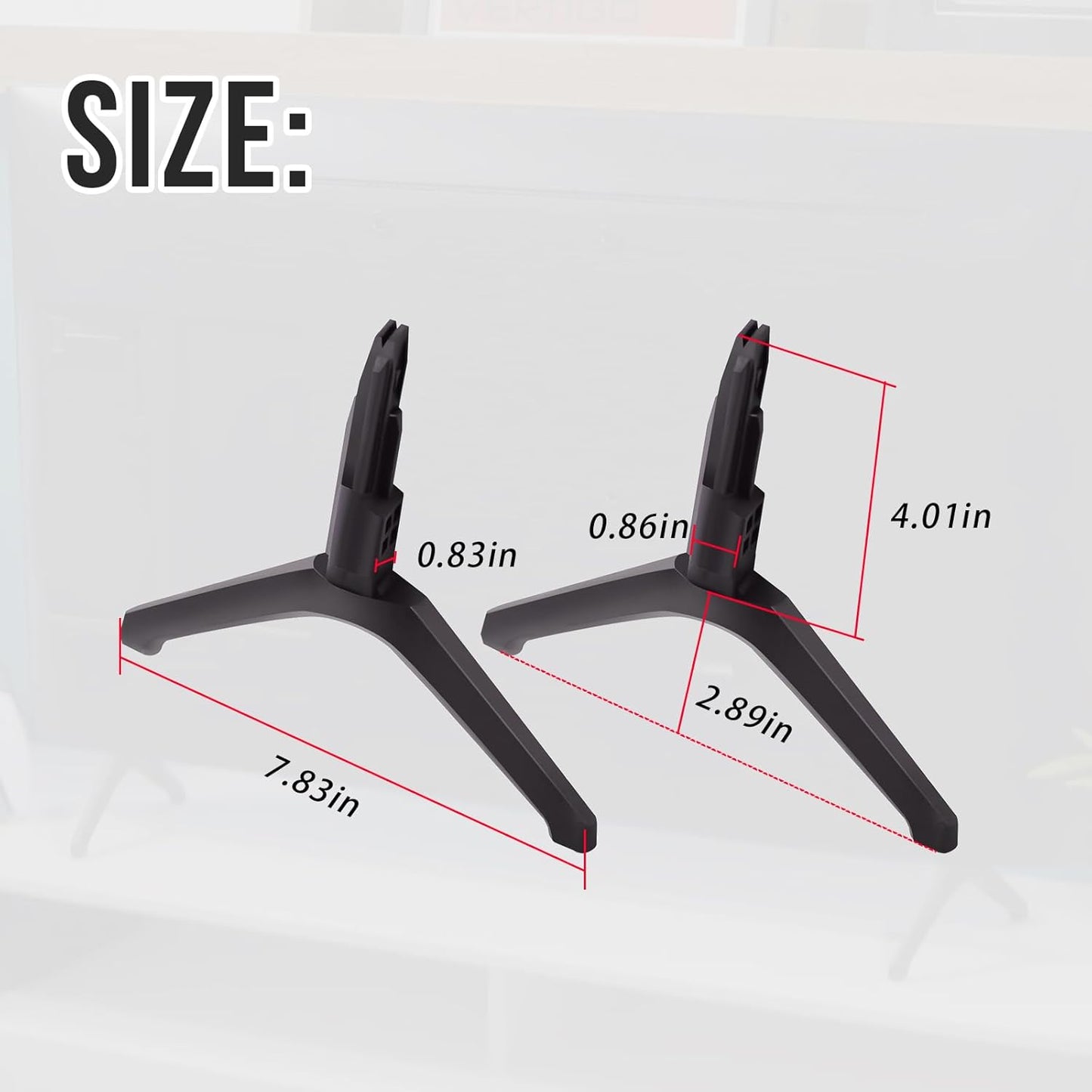 SeDeplacer UN43TU7000F,UN43TU700DF, BE43T(Left: BN96-50854A BN96-50855A),Not 43 inch TV Stand Legs Only Compatible