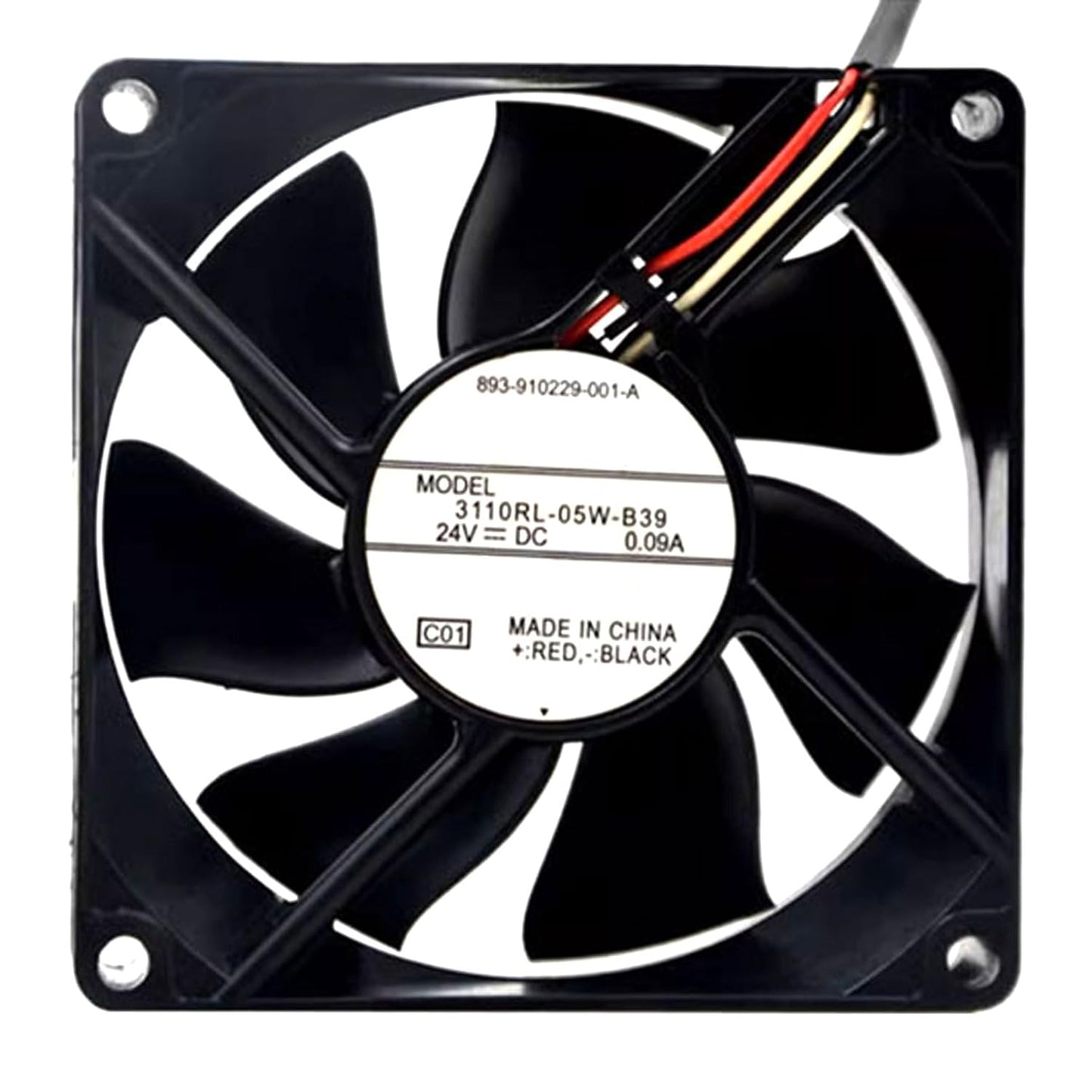 JVHROLW 80MM DC24V 0.09A 2.16W 8025 3000RPM 3110RL-05W-B39 8CM 80 80 25mm (3pin) Inverter Fan Speed Copier Cooling Fan