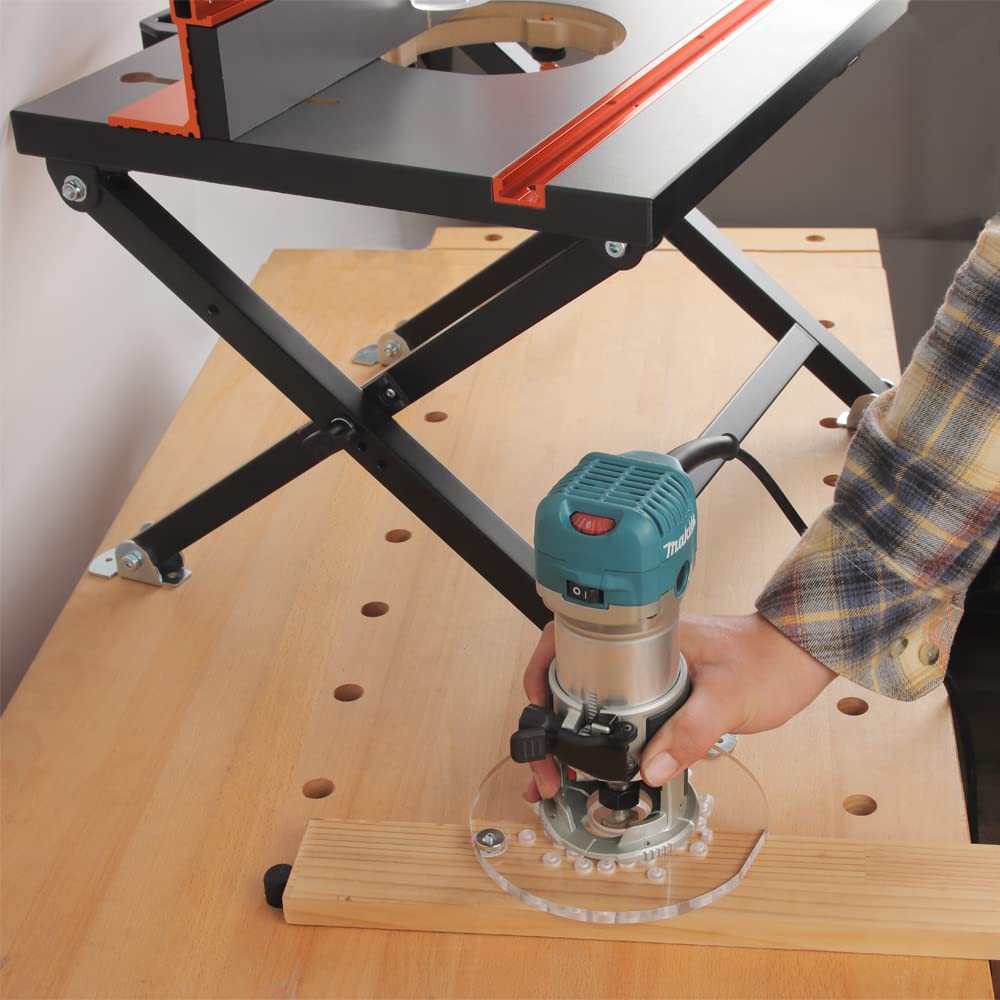 O'SKOOL Quick Convertible and Foldable Benchtop Trim Router Table with Insert Plate Kit, RTS10