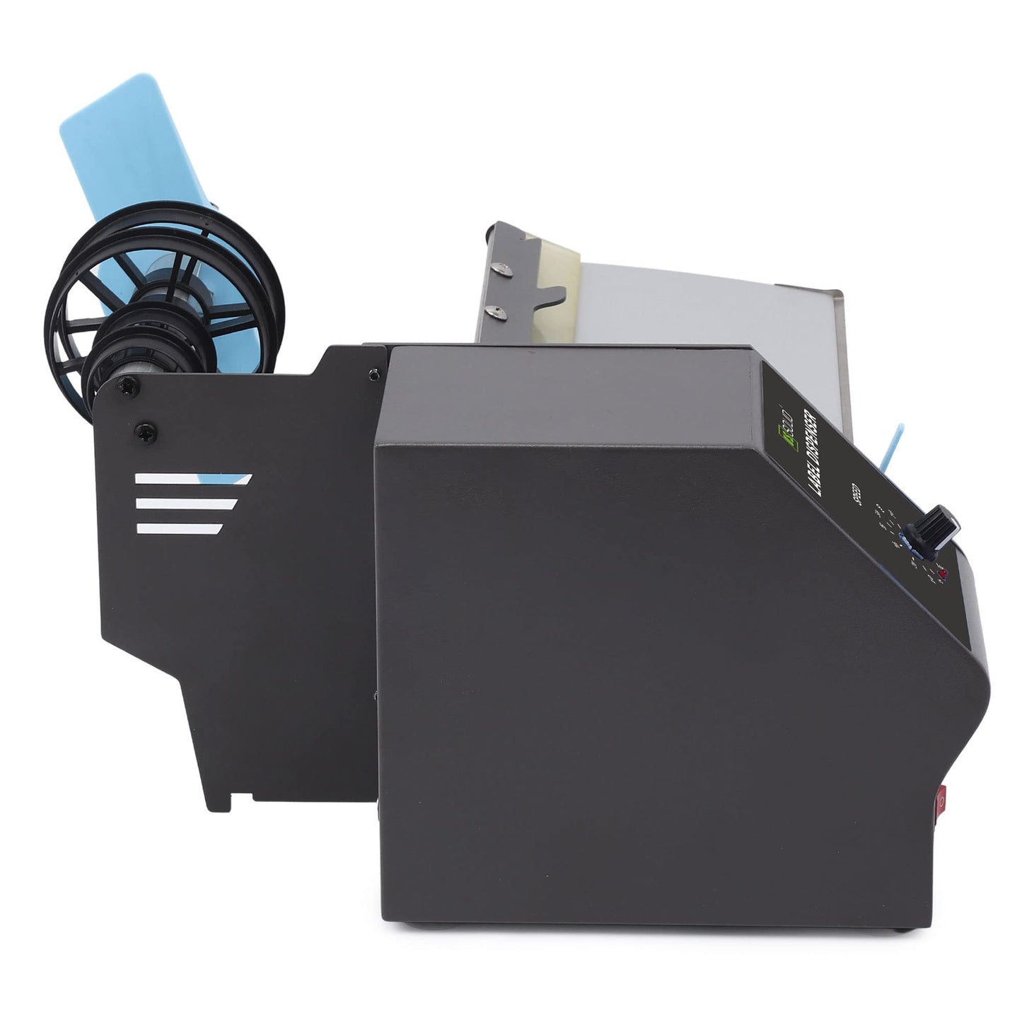 U.S. Solid Automatic Label Dispenser for Rolls and Fanfold Labels - Translucent and Opaque - Adjustable Speed - Core Sizes 1", 1.5", 3" - Width 0.2-7 in - Length 0.2 in-∞